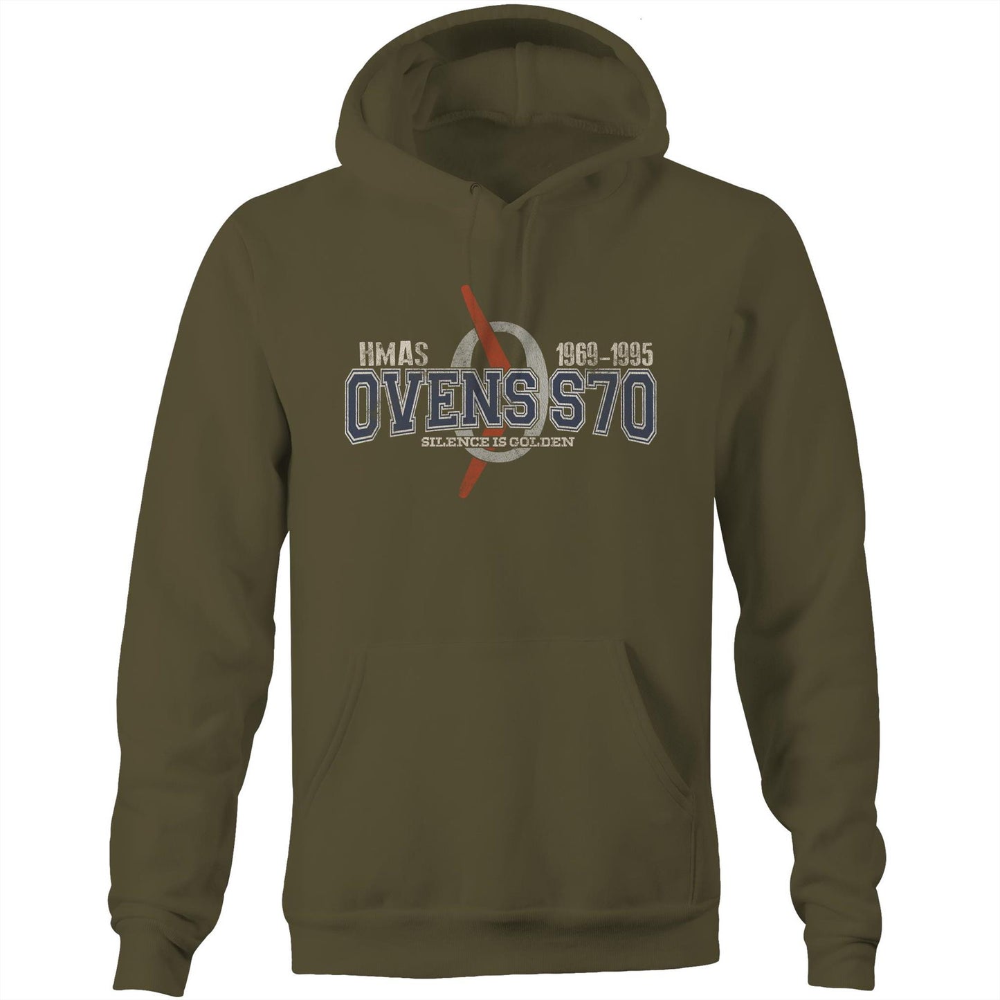 HMAS Ovens S70 Men's Hoodie (style Oscar Bravo)
