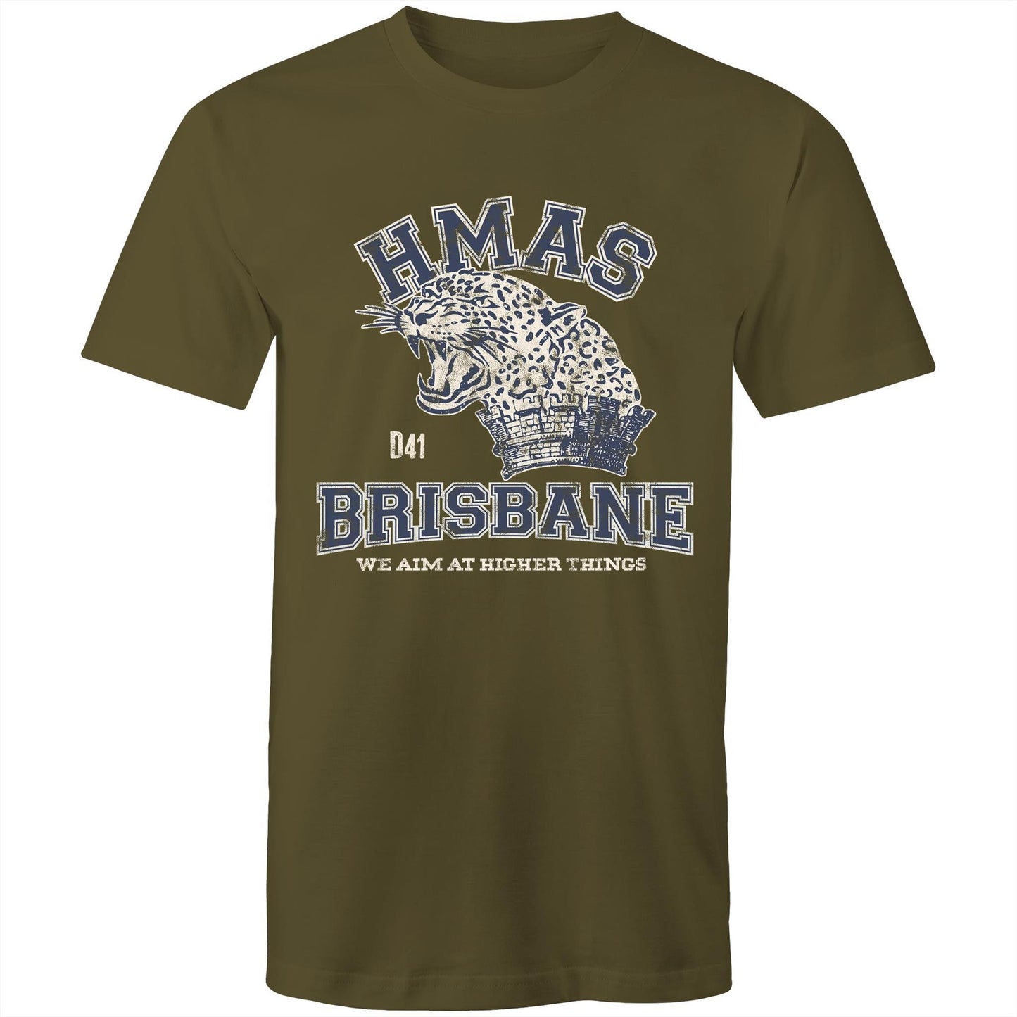 HMAS Brisbane (II) D42 Men's T-shirt (style Alpha, blue)