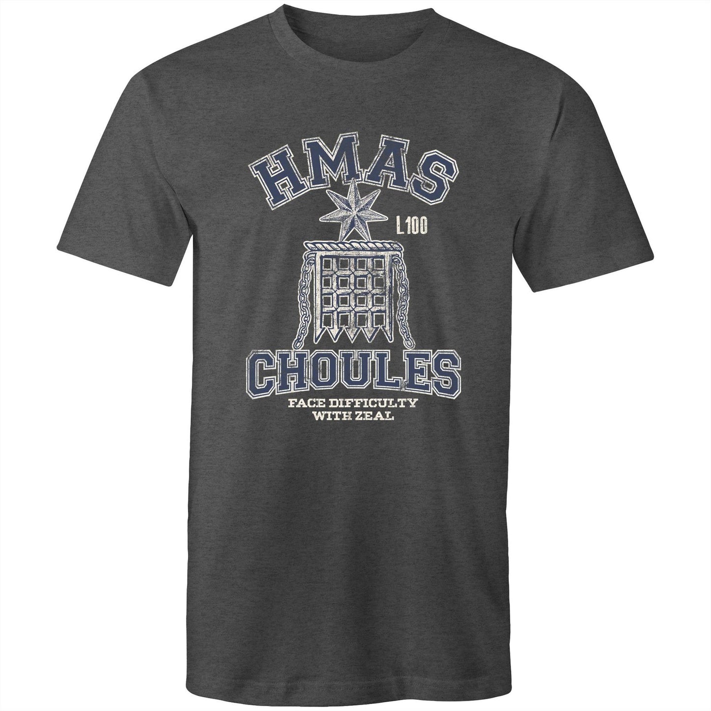 HMAS Choules L100 Men's T-shirt (style Alpha, blue)