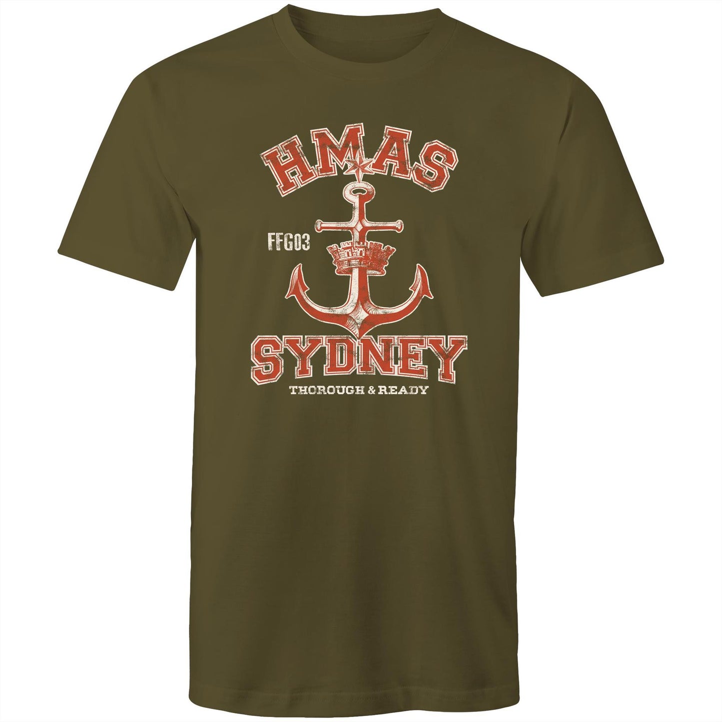 HMAS Sydney (IV) FFG03 Men's T-shirt (style Alpha, colour)