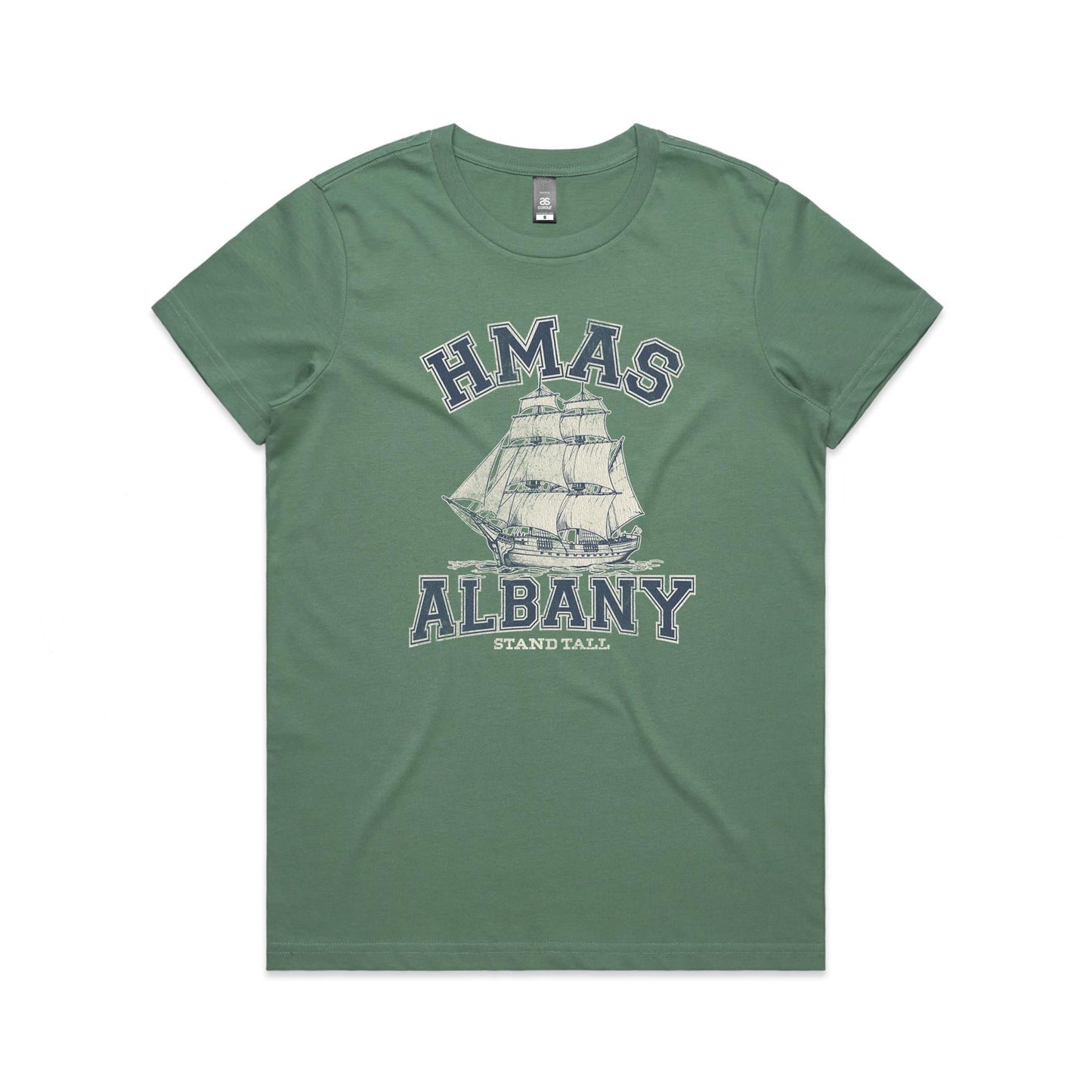 HMAS Albany P86 Women's T-shirt (style Alpha, blue)
