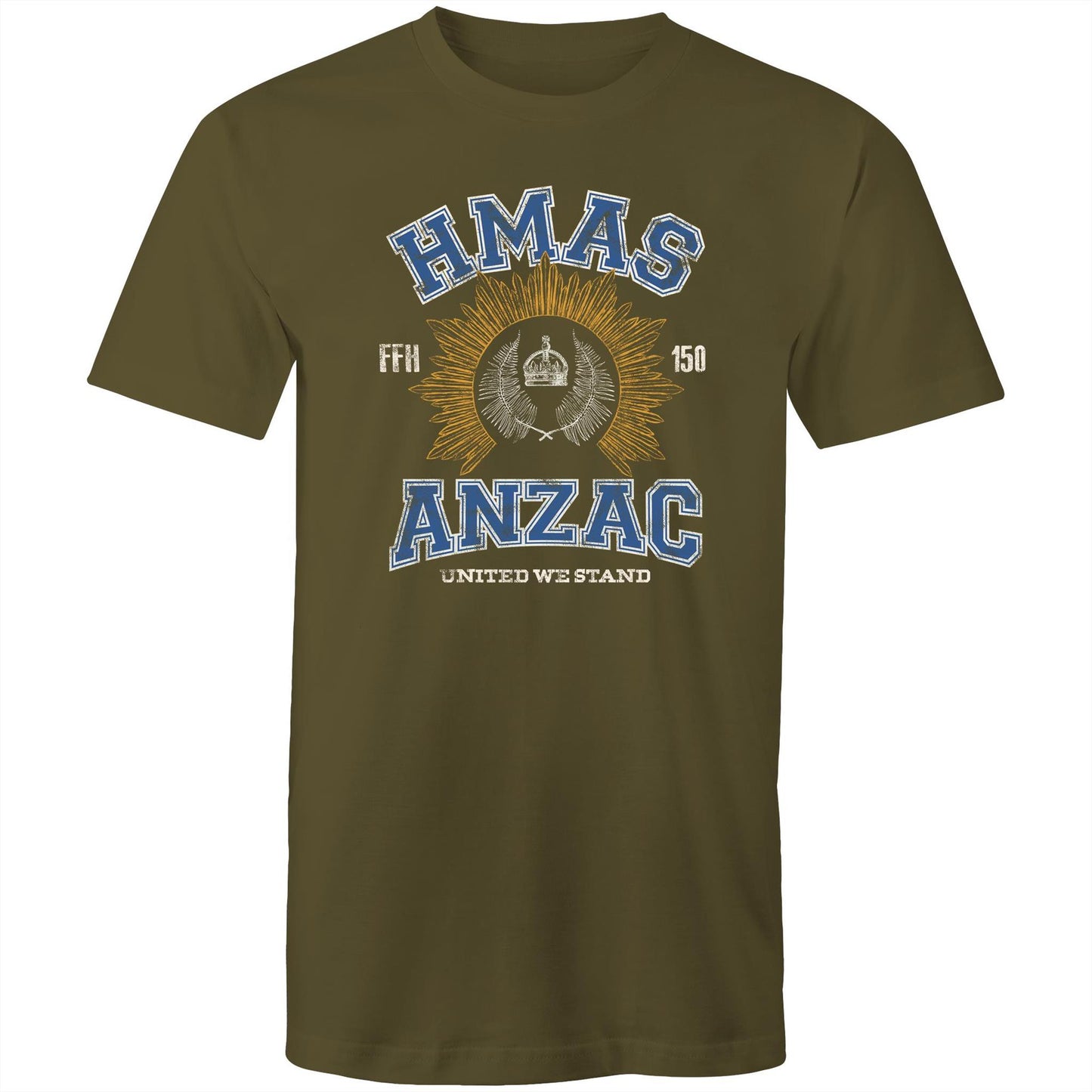 HMAS Anzac (III) FFH150 Men's T-shirt (style Alpha, colour)