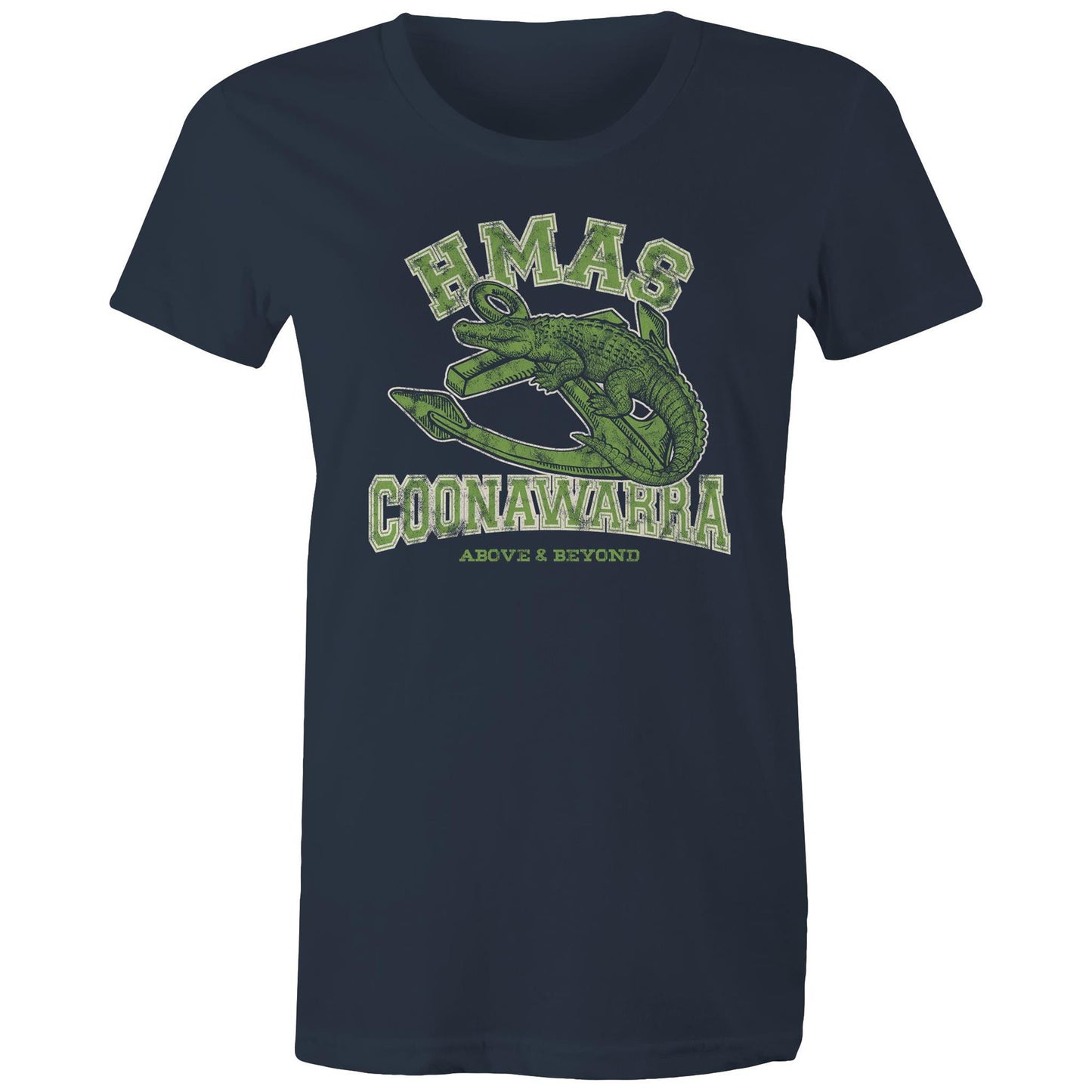 HMAS Coonawarra Women's T-shirt (style Alpha, colour)