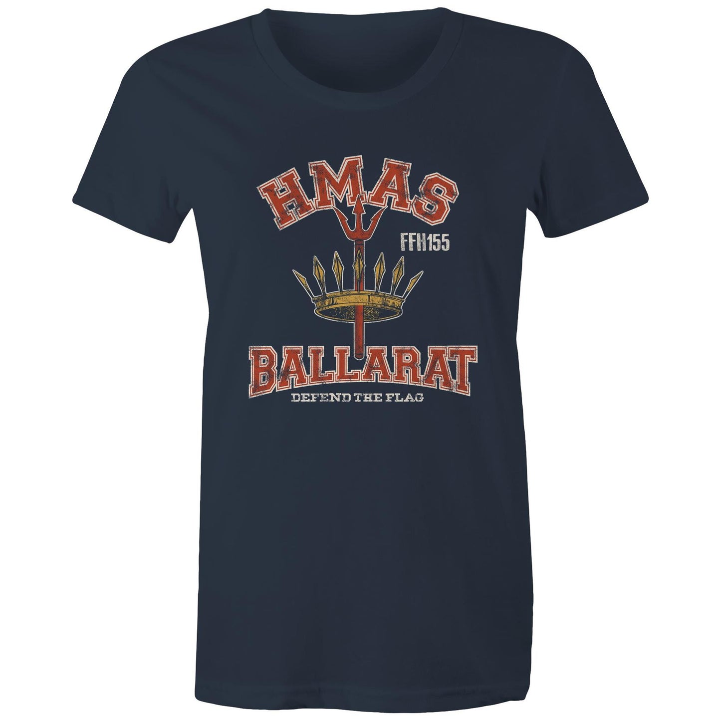 HMAS Ballarat (II) FFH155 Women's T-shirt (style Alpha, colour)