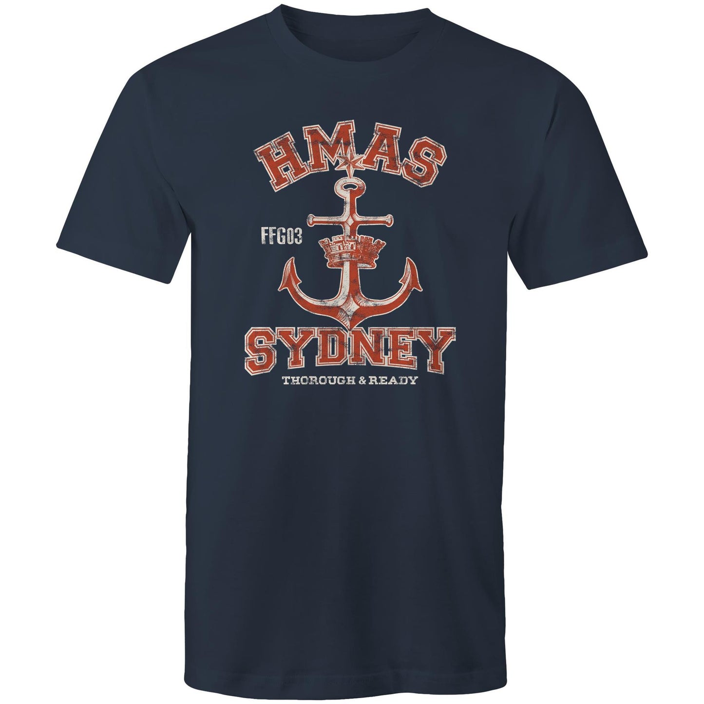 HMAS Sydney (IV) FFG03 Men's T-shirt (style Alpha, colour)