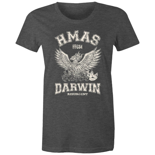 HMAS Darwin FFG04 Women's T-shirt (style Alpha, white)