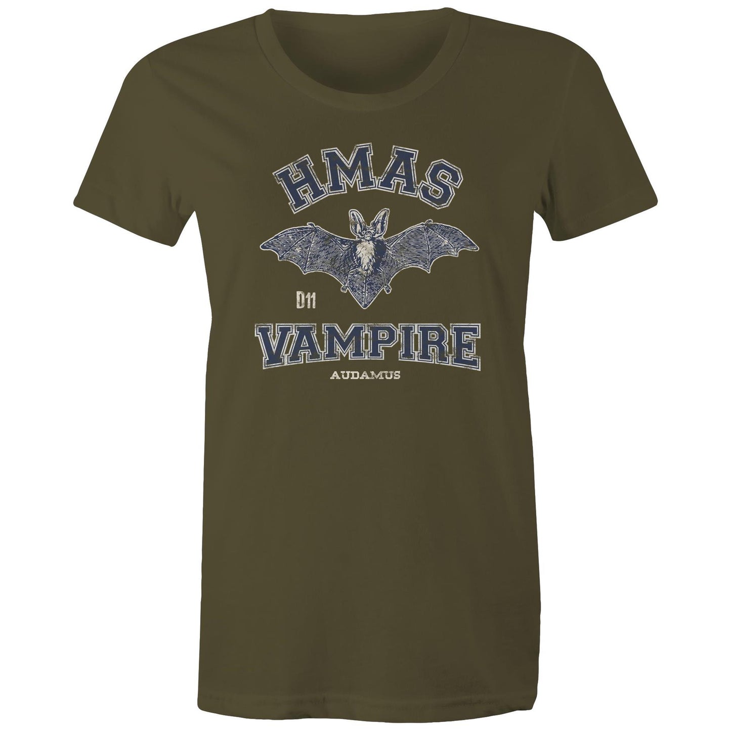 HMAS Vampire D11 Women's T-shirt (style Alpha, blue)