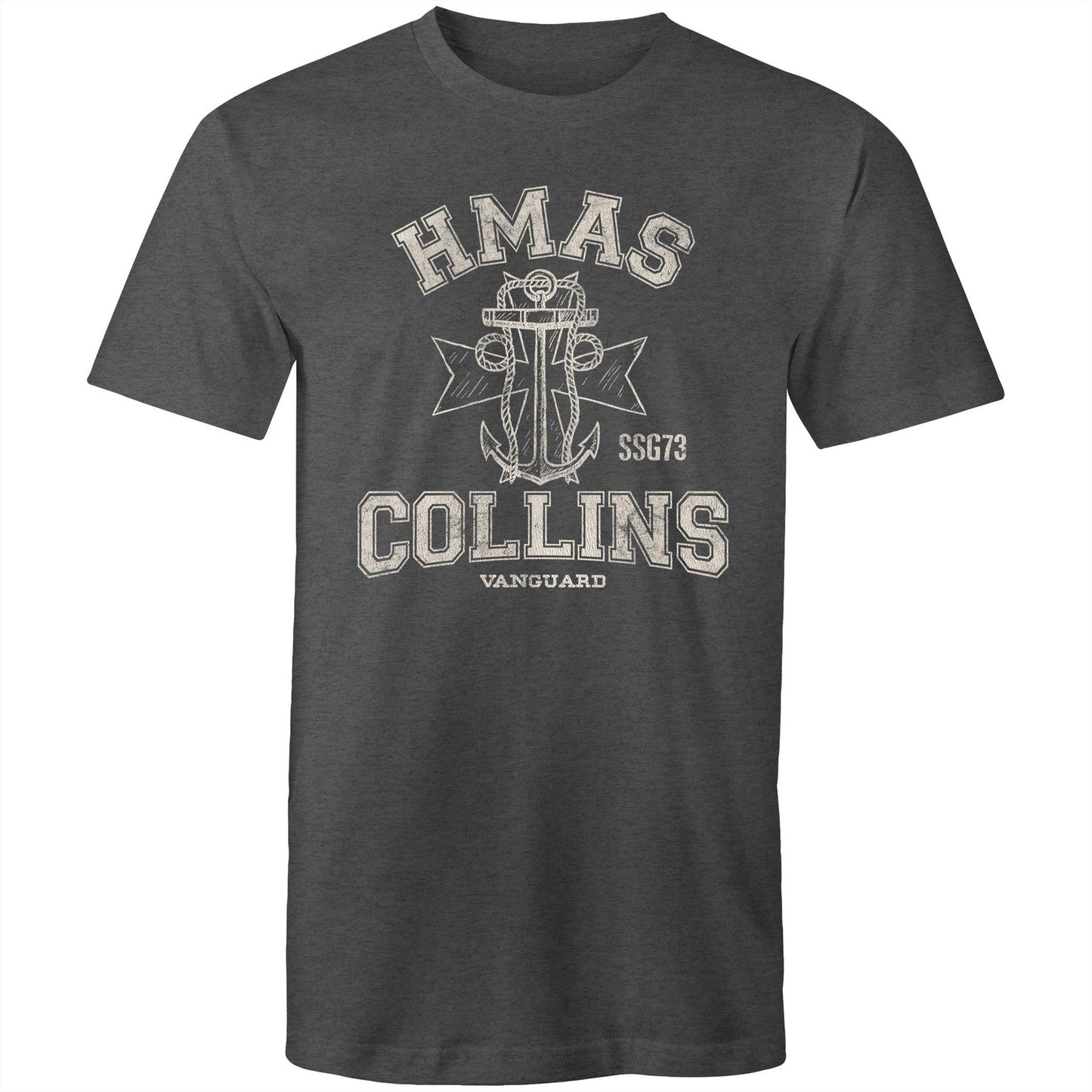 HMAS Collins SSG73 Men's T-shirt (style Alpha, white)