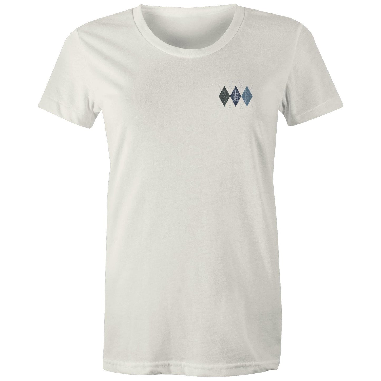 Proud Navy Daughter (Argyle) Women's T-shirt