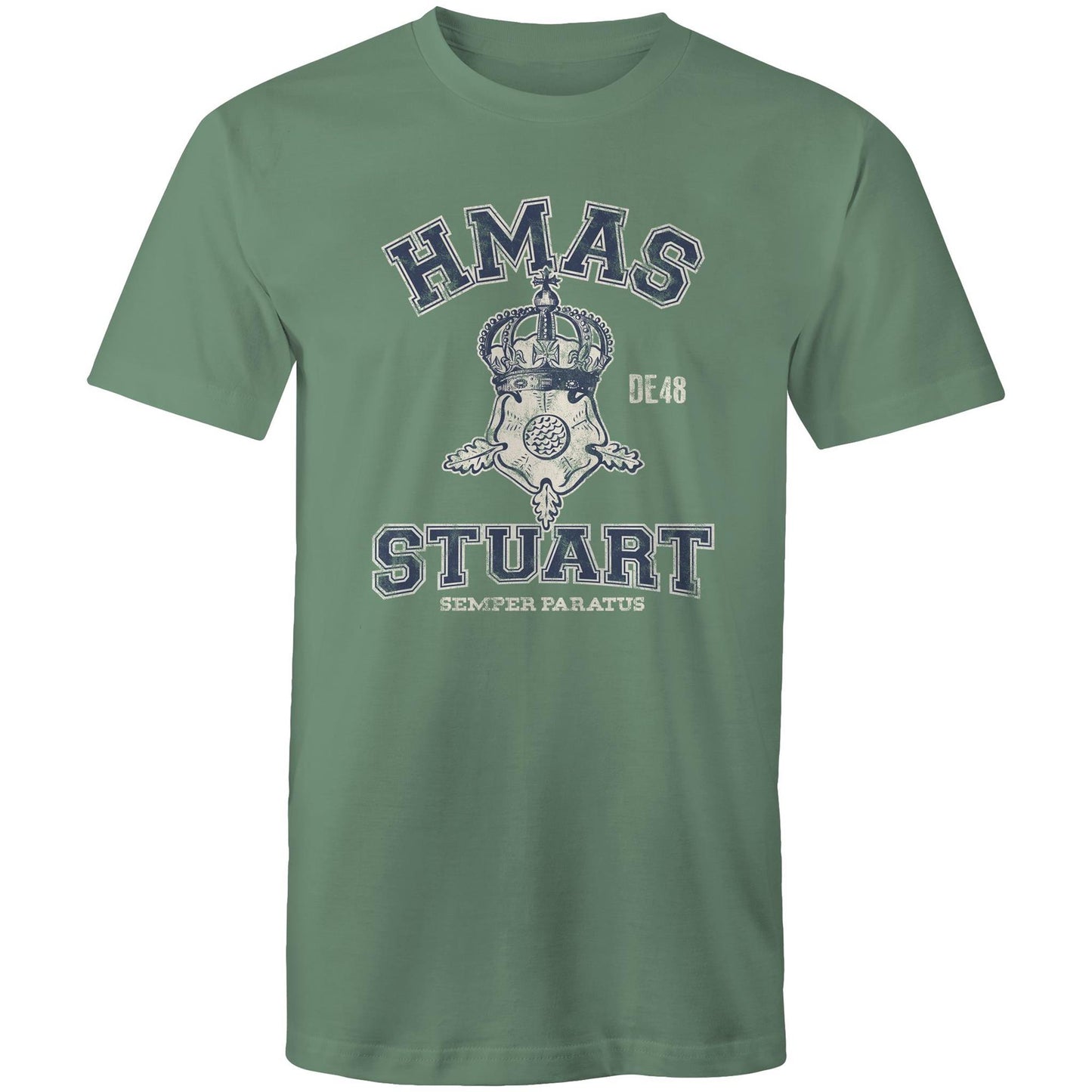 HMAS Stuart (II) DE48 Men's T-shirt (style Alpha, blue)