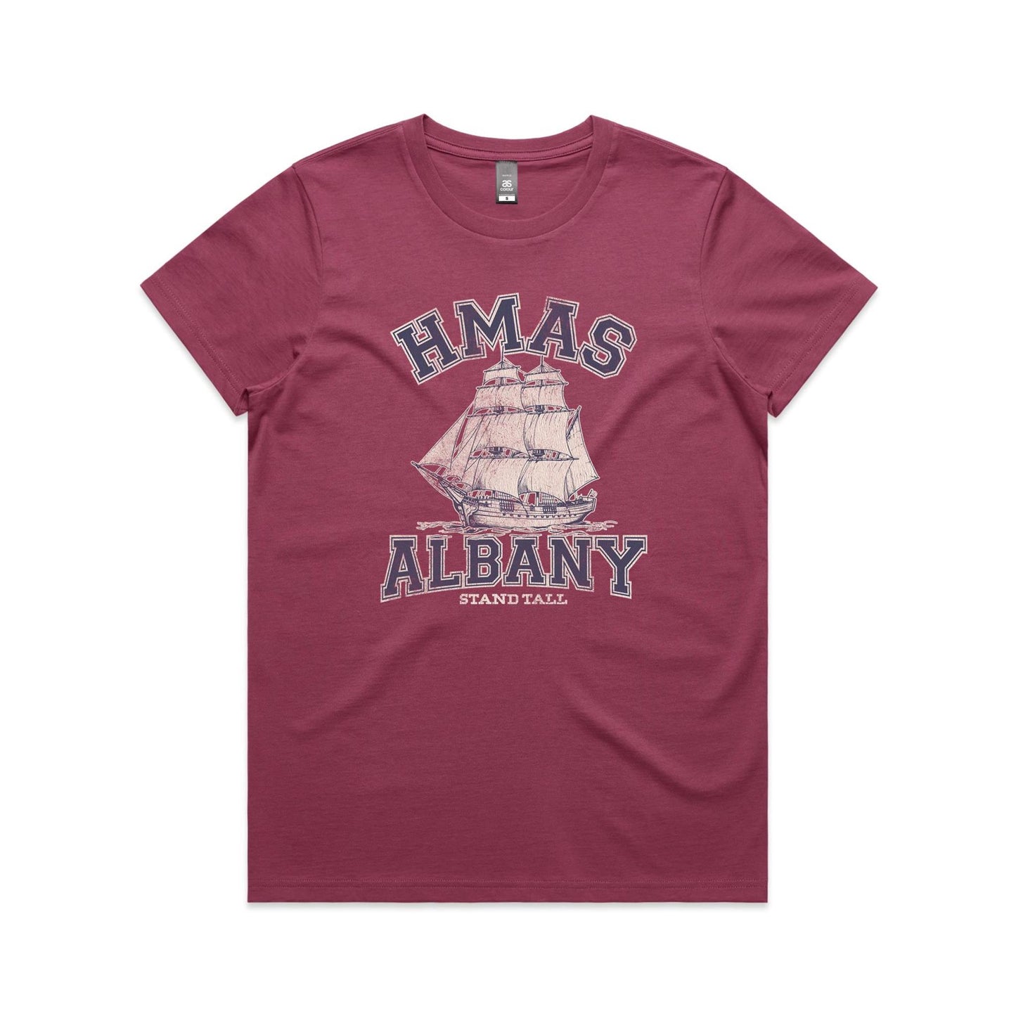 HMAS Albany P86 Women's T-shirt (style Alpha, blue)
