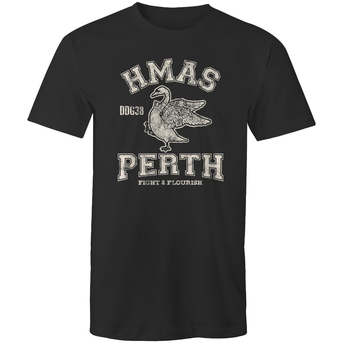 HMAS Perth (II) DDG38 Men's T-shirt (style Alpha, white)