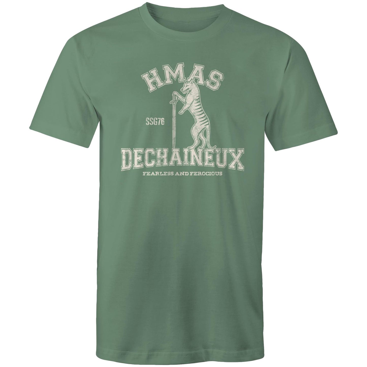 HMAS Dechaineux SSG76 Men's T-shirt (style Alpha, white)