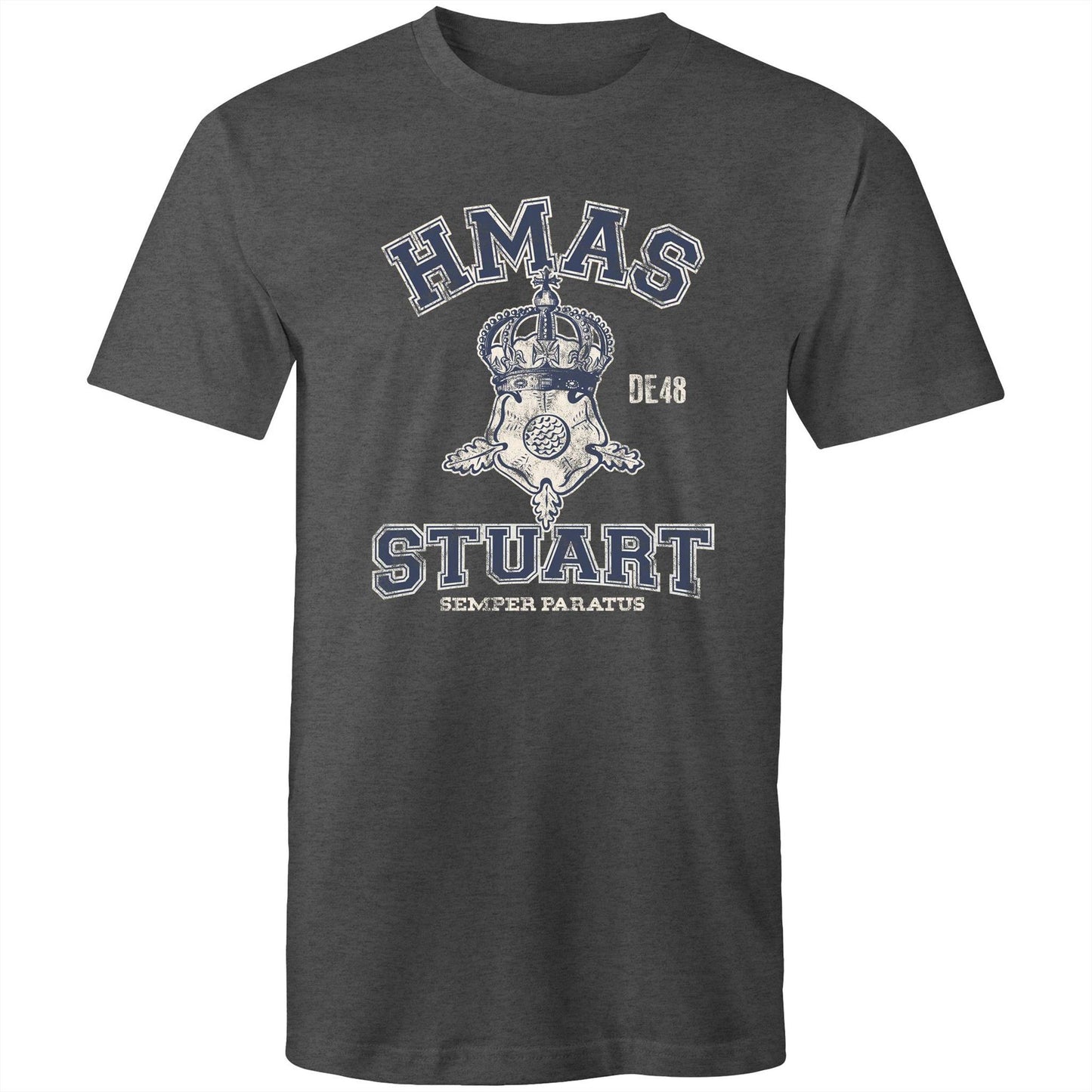 HMAS Stuart (II) DE48 Men's T-shirt (style Alpha, blue)