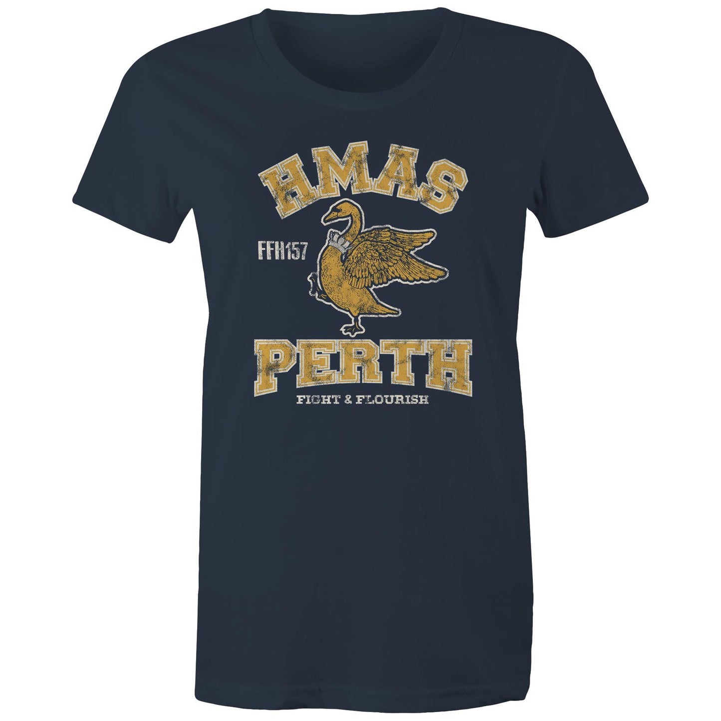 HMAS Perth (III) FFH157 Women's T-shirt (style Alpha, colour)