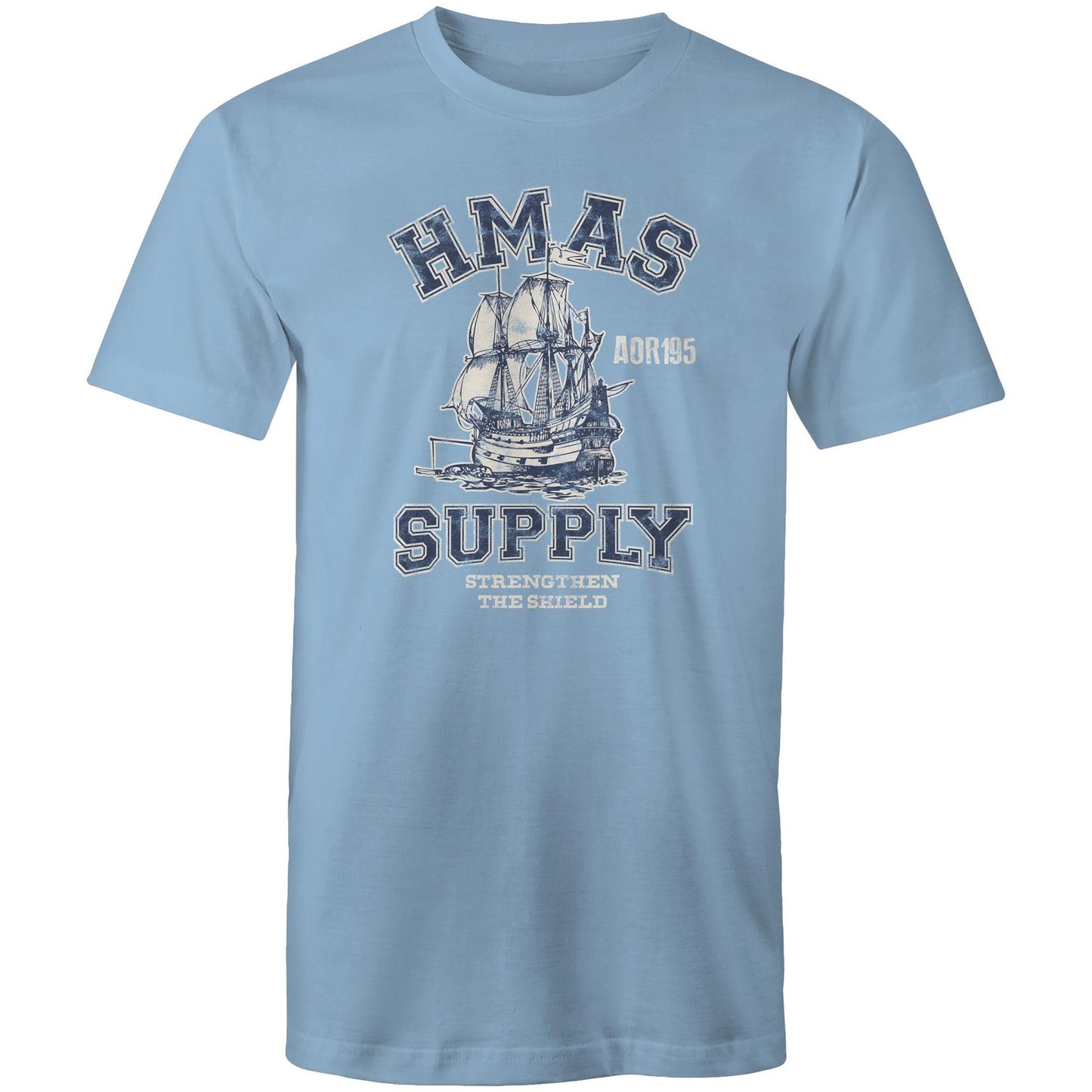 HMAS Supply AOR195 Men's T-shirt (style Alpha, blue)