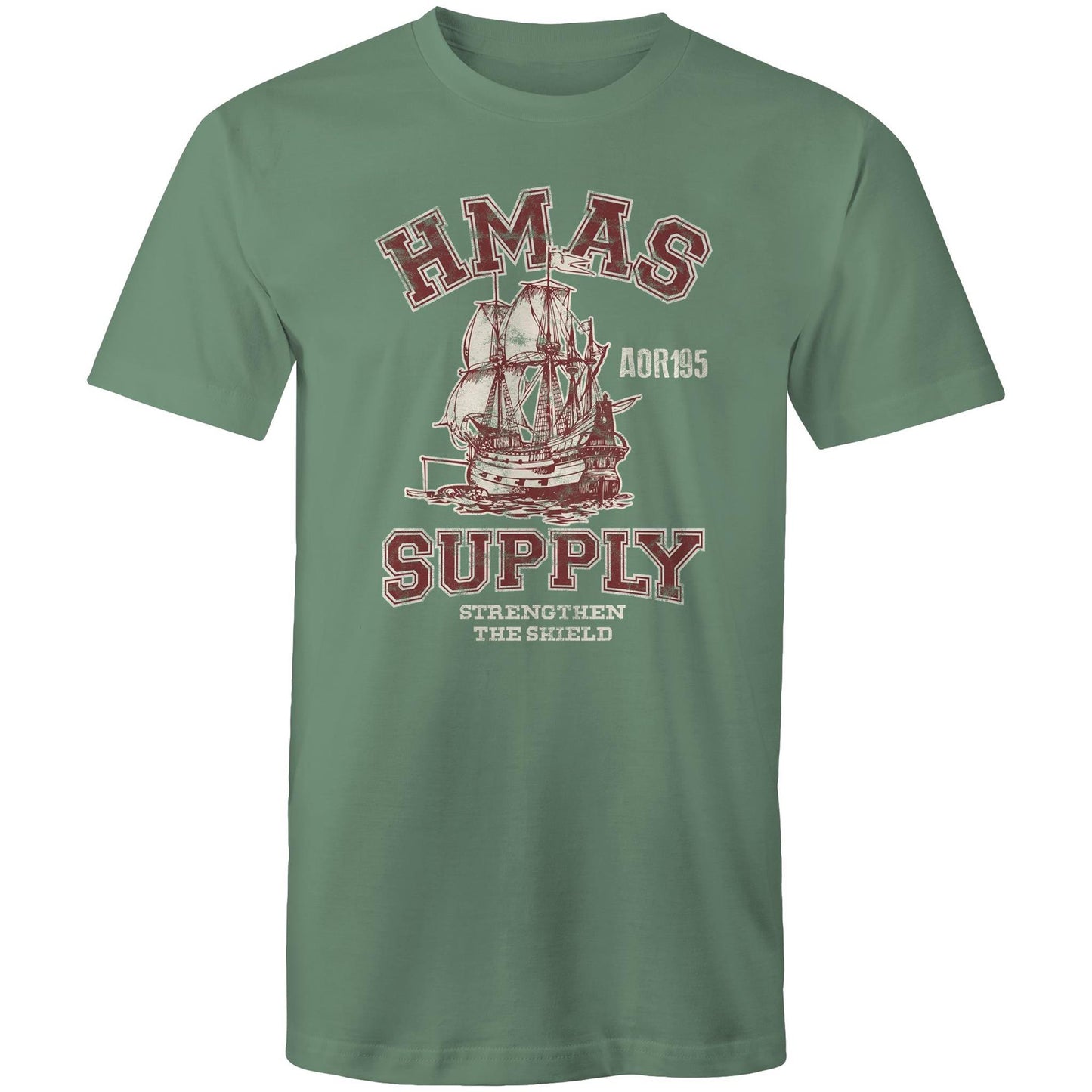 HMAS Supply AOR195 Men's T-shirt (style Alpha, colour)