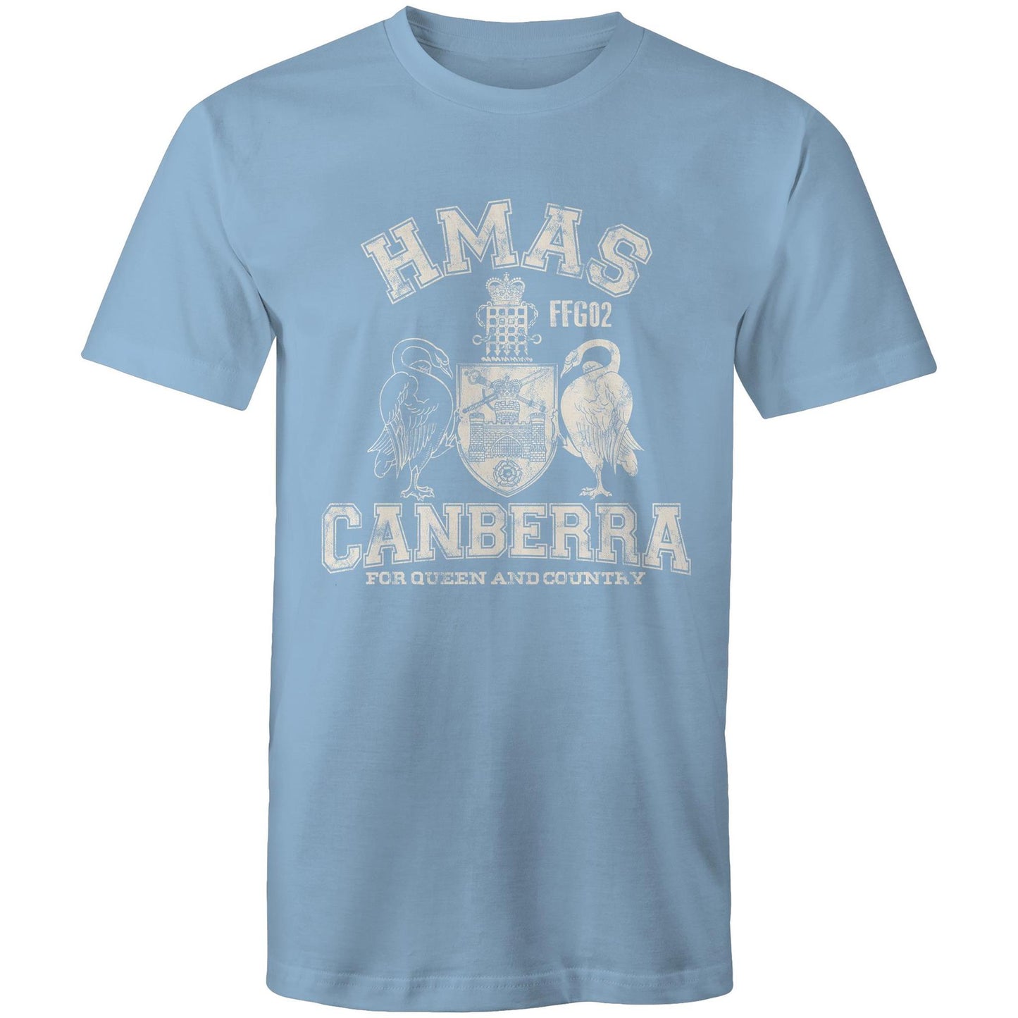 HMAS Canberra (II) FFG02 Men's T-shirt (style Alpha, white)
