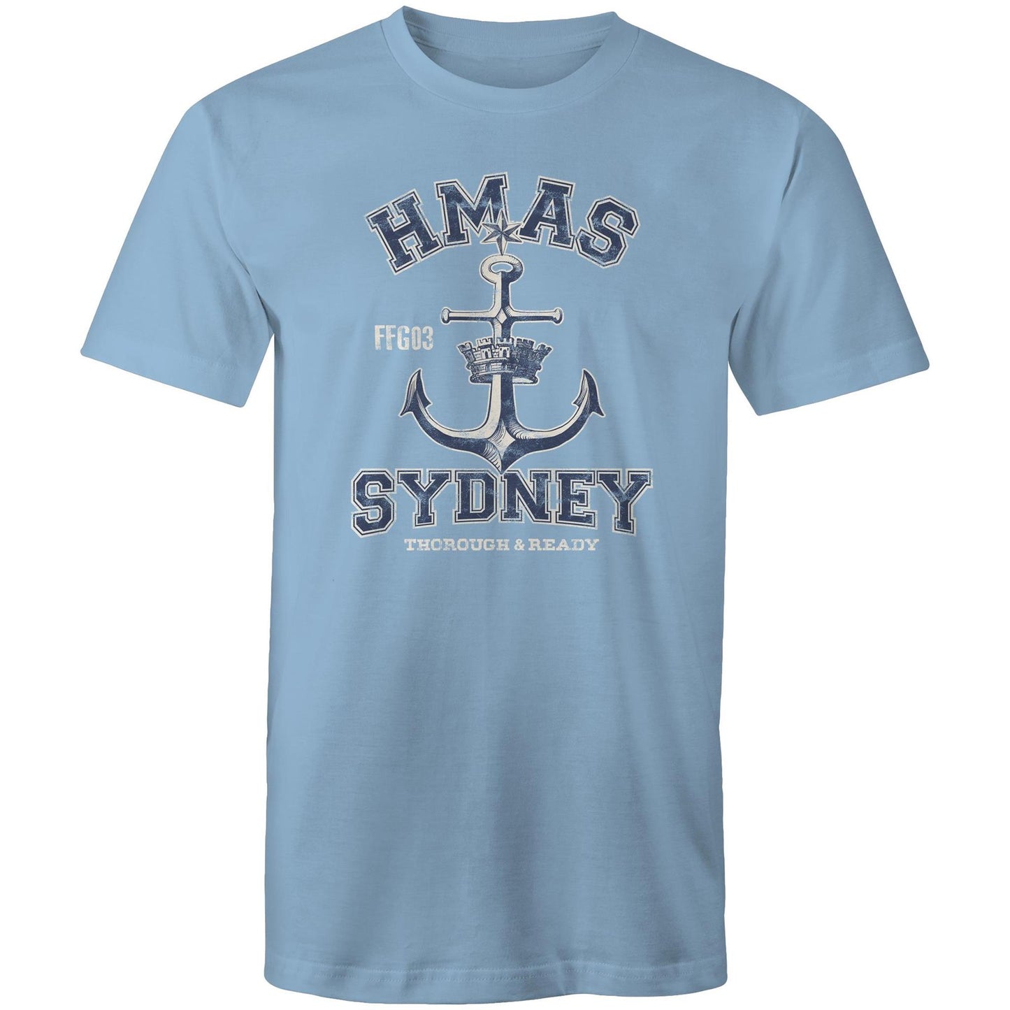 HMAS Sydney (IV) FFG03 Men's T-shirt (style Alpha, blue)