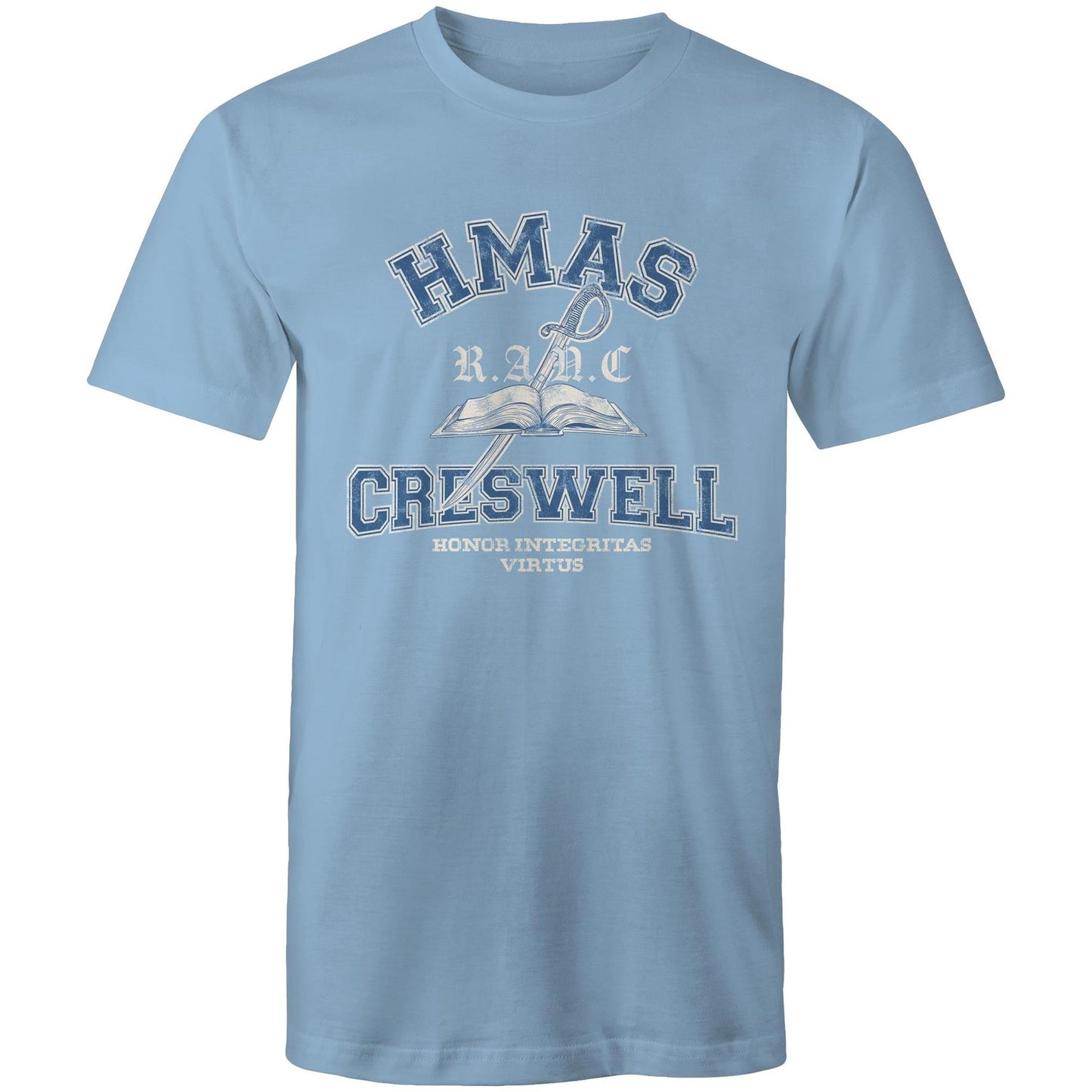 HMAS Creswell Men's T-shirt (Style Alpha, colour)