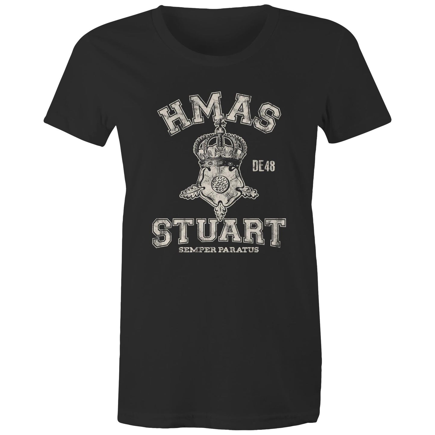 HMAS Stuart (II) DE48 Women's T-shirt (style Alpha, white)