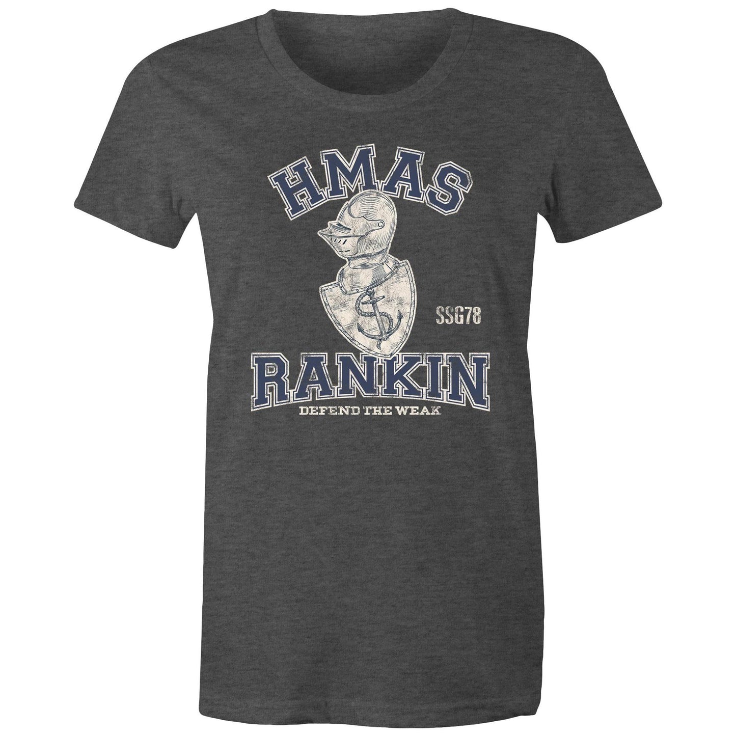HMAS Rankin SSG78 Women's T-shirt (style Alpha, blue)