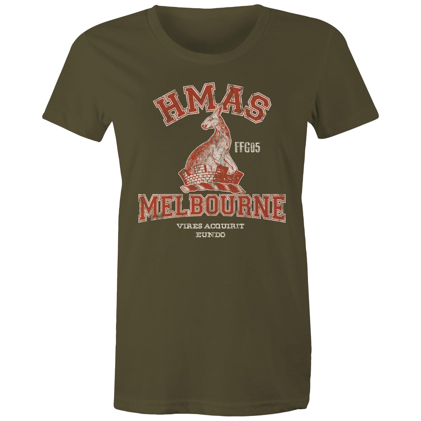 HMAS Melbourne (III) FFG05 Women's T-shirt (style Alpha, colour)