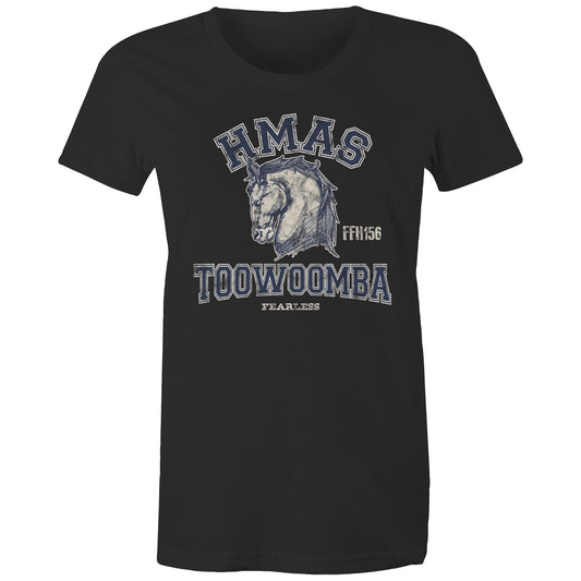 HMAS Toowoomba FFH156 Women's T-shirt (style Alpha, blue)