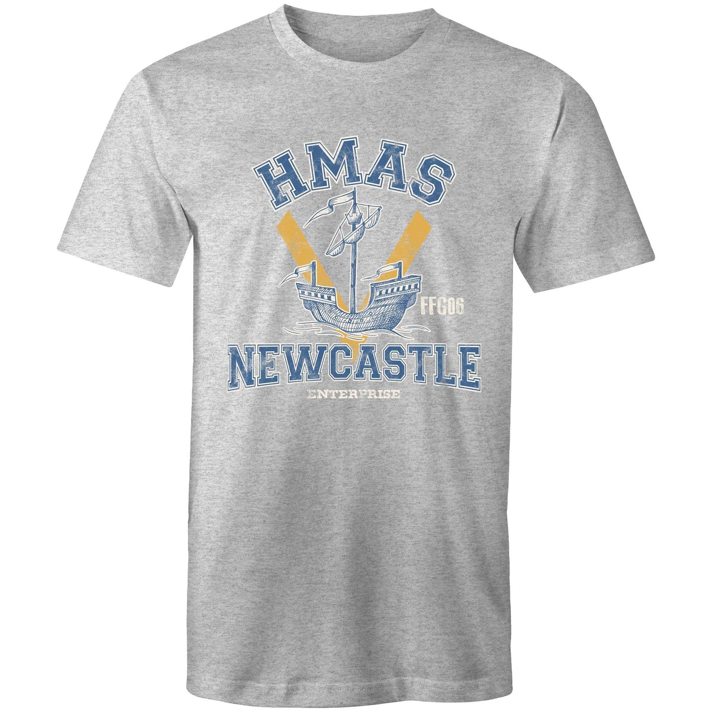 HMAS Newcastle FFG06 Men's T-shirt (style Alpha, colour)