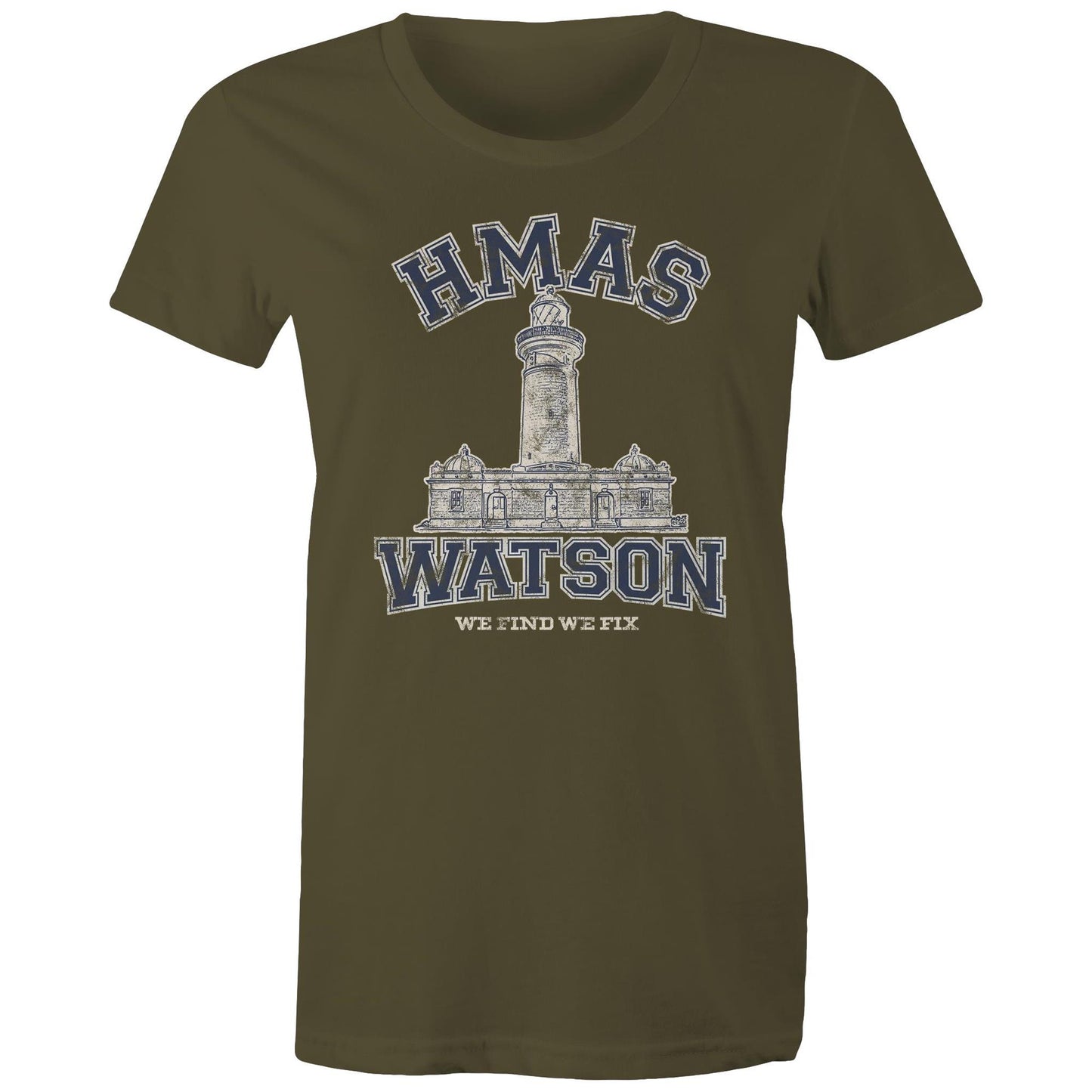HMAS Watson Women's T-shirt (style Alpha, blue)