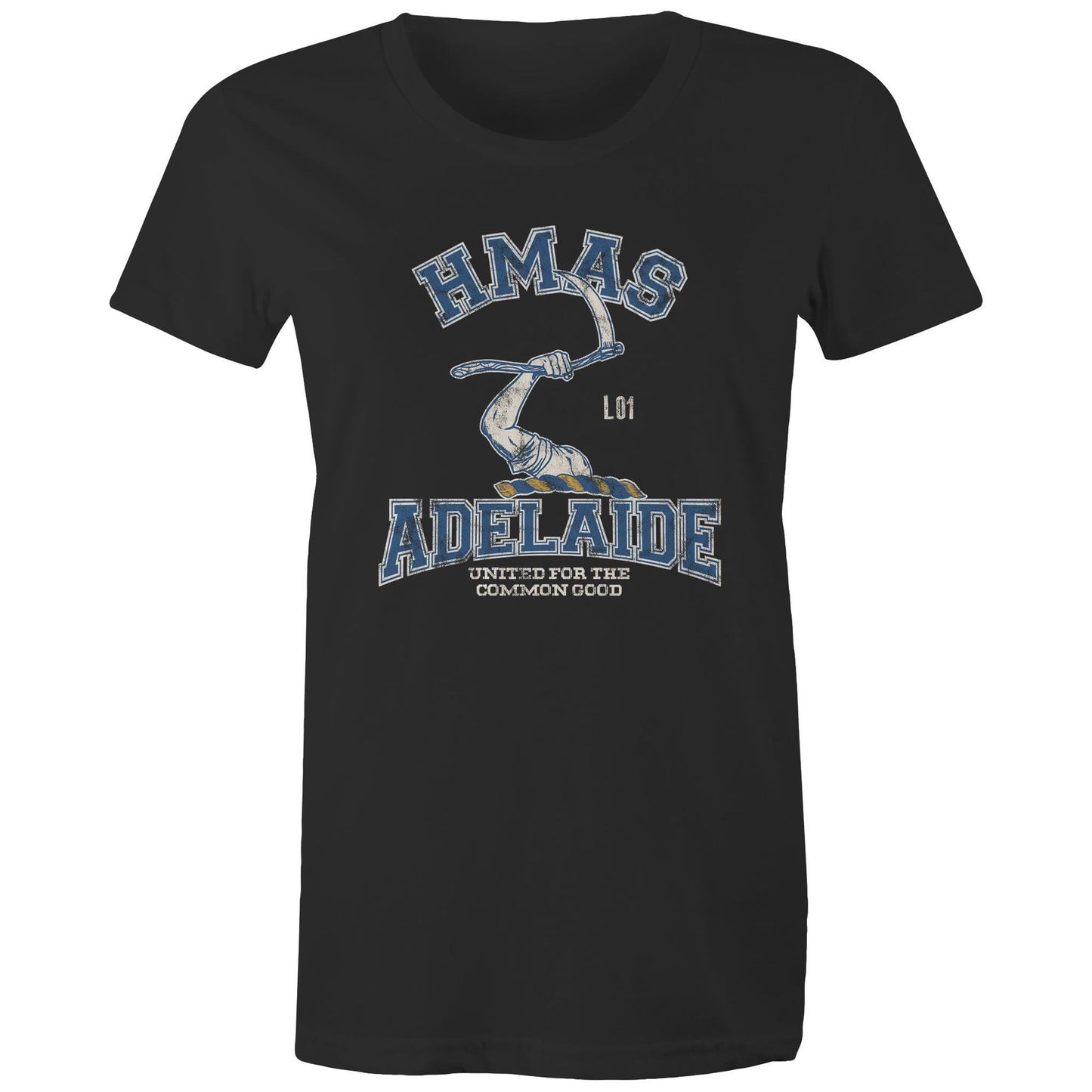 HMAS Adelaide (III) L01 Women's T-shirt (style Alpha, colour)