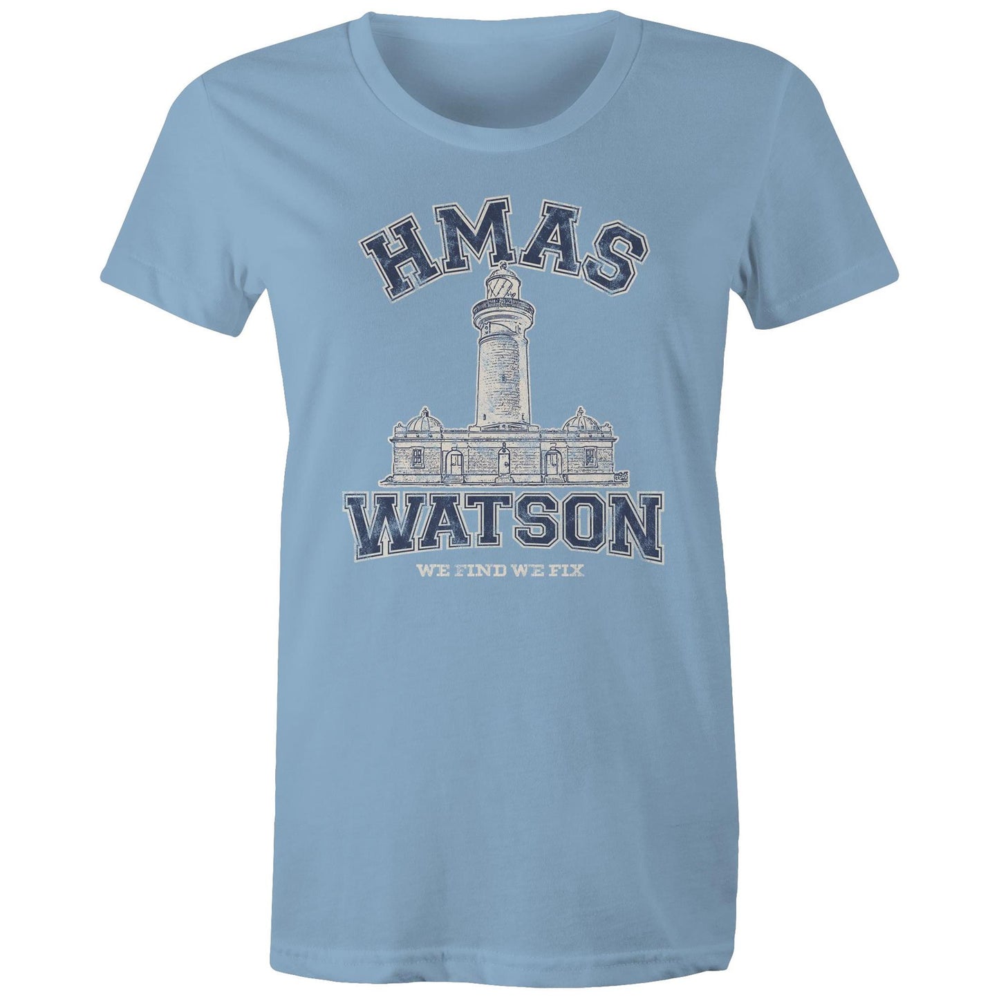 HMAS Watson Women's T-shirt (style Alpha, blue)