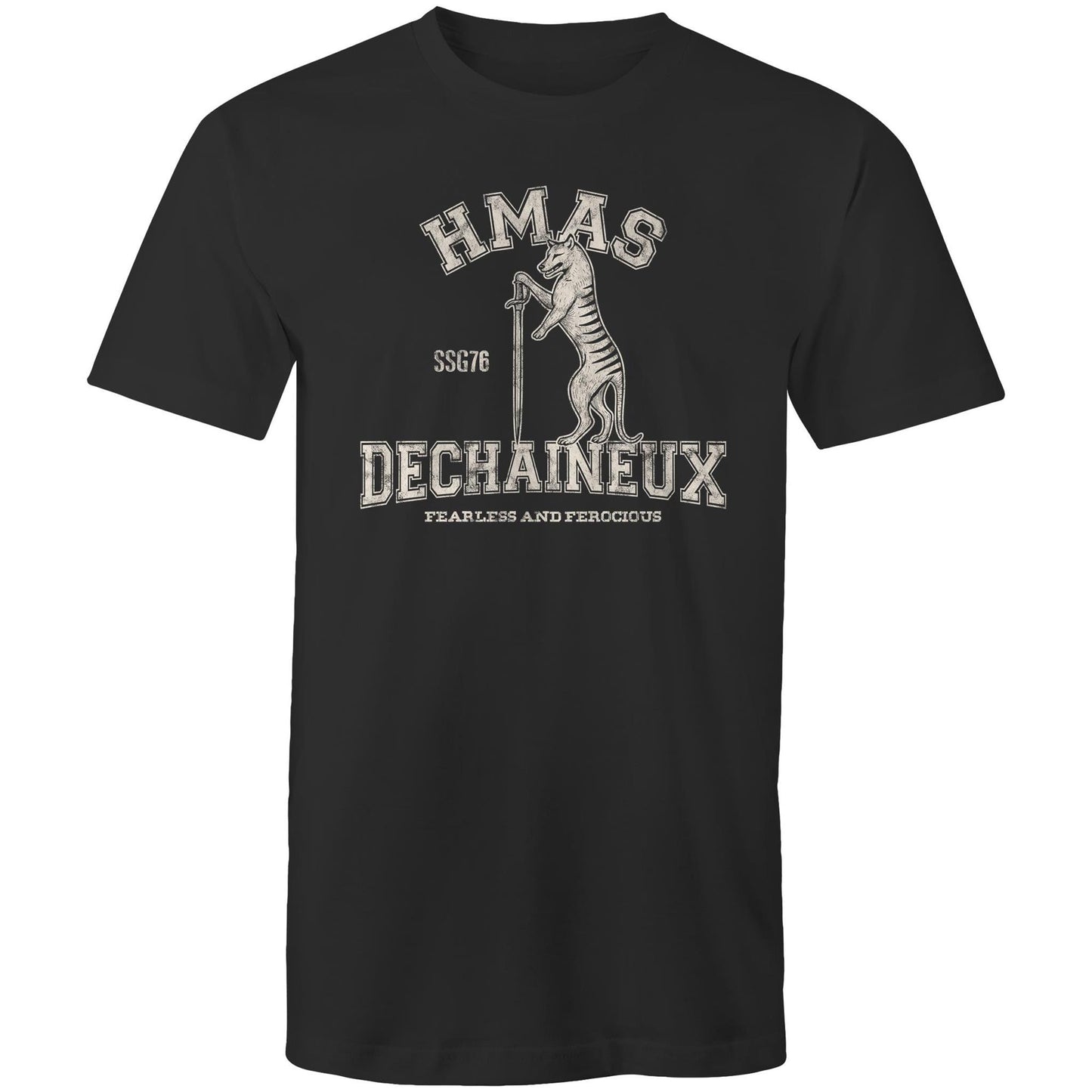 HMAS Dechaineux SSG76 Men's T-shirt (style Alpha, white)