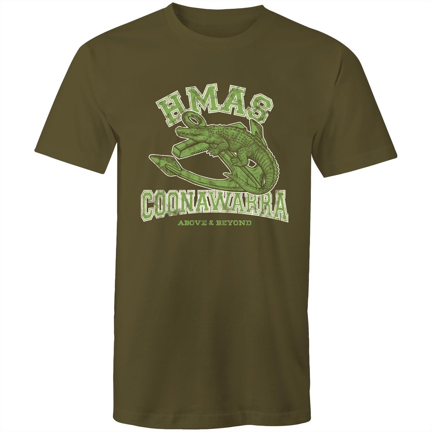 HMAS Coonawarra Men's T-shirt (style Alpha, colour)