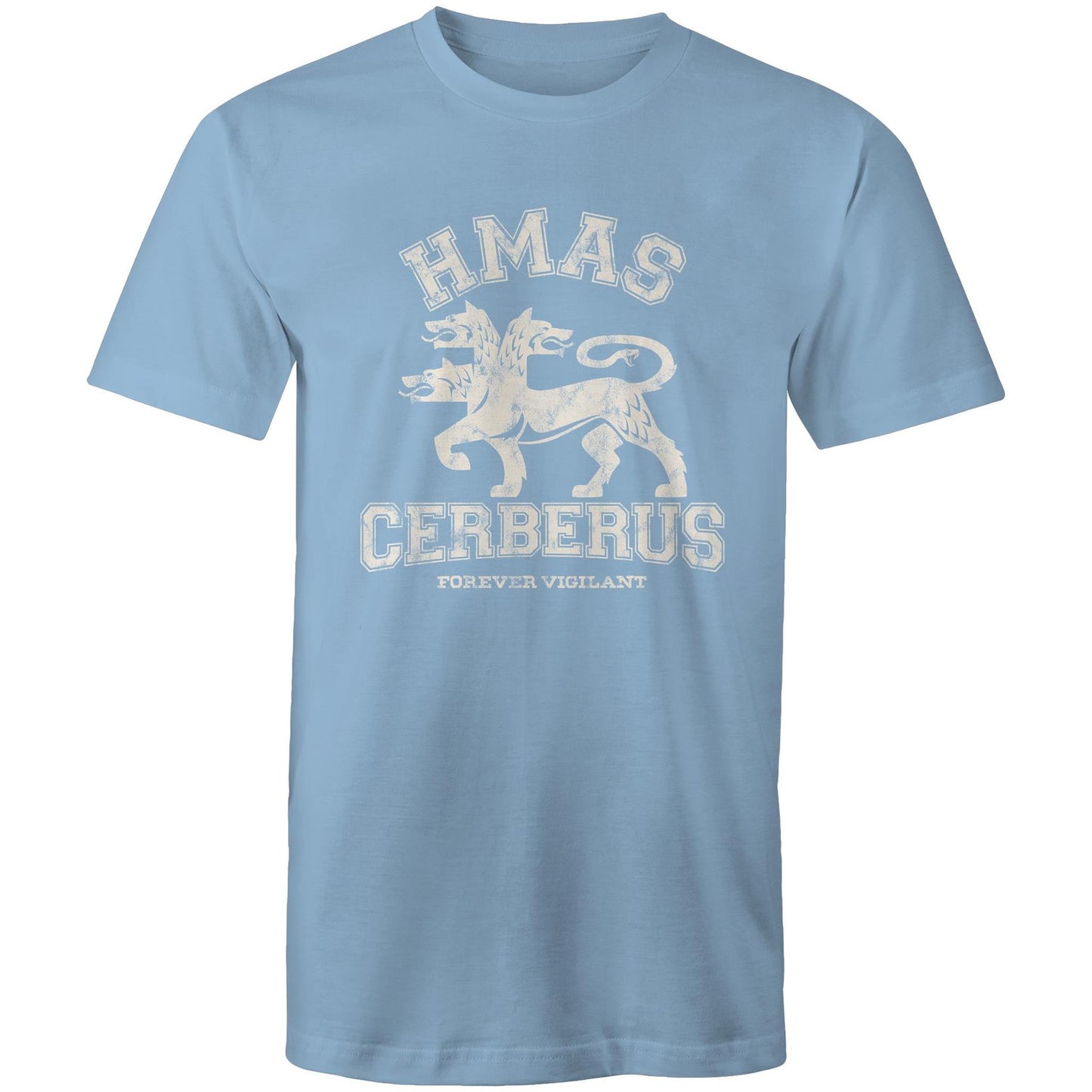 HMAS Cerberus Men's T-shirt (style Alpha, white)